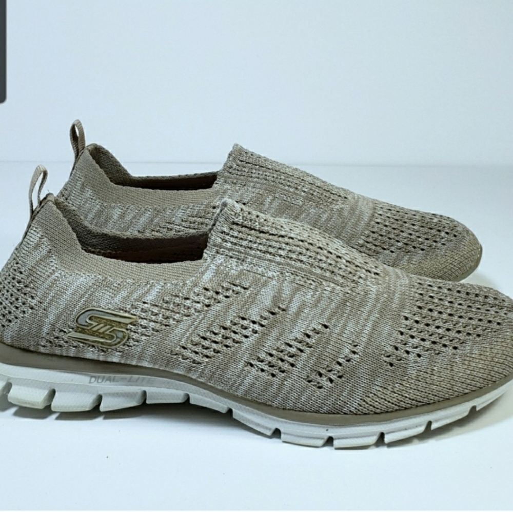 Skechers Slipon Memory Foam Walking Shoes Sneakers